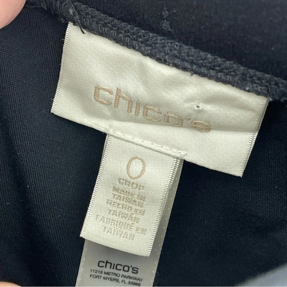 Chico's Pants Womens Size 0 (S) black 2317 - Picture 2 of 10
